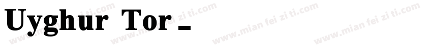 Uyghur Tor字体转换